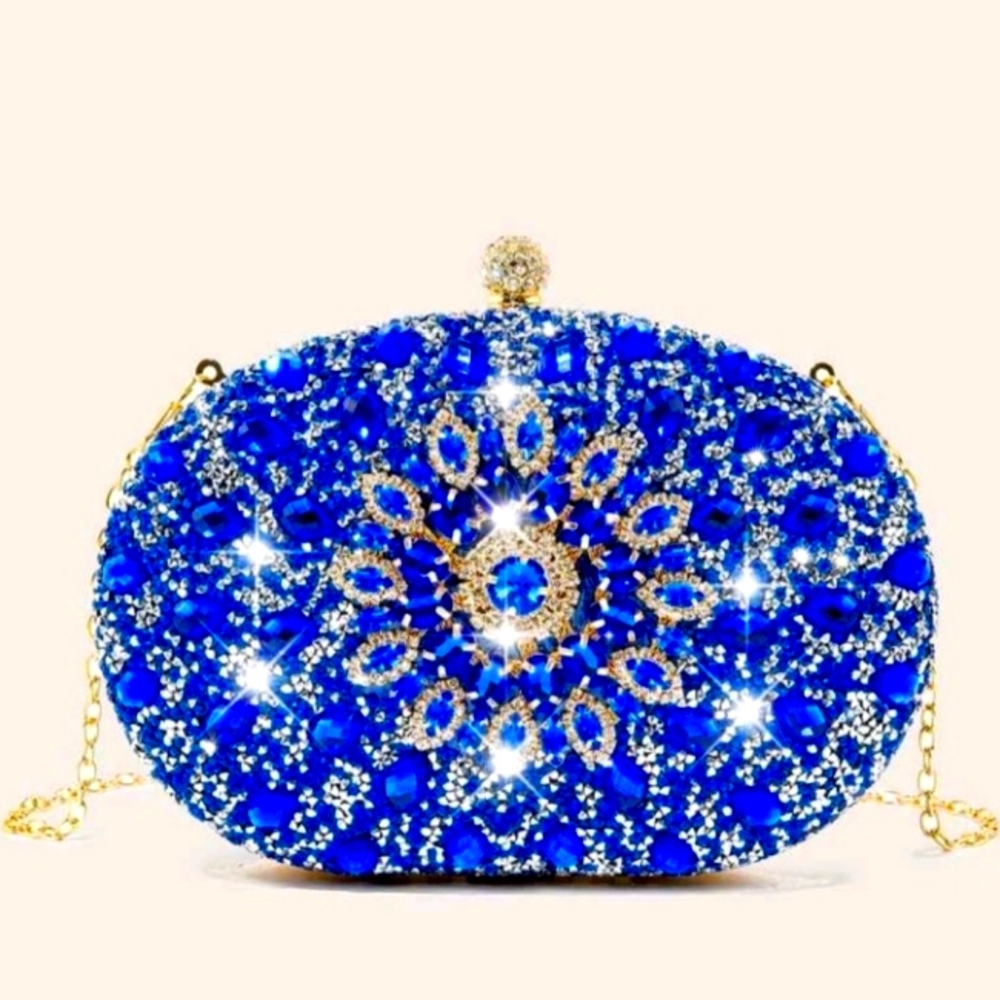 ACCEPTING OFFERS Rhinestone and Gemstone Cover Clutch